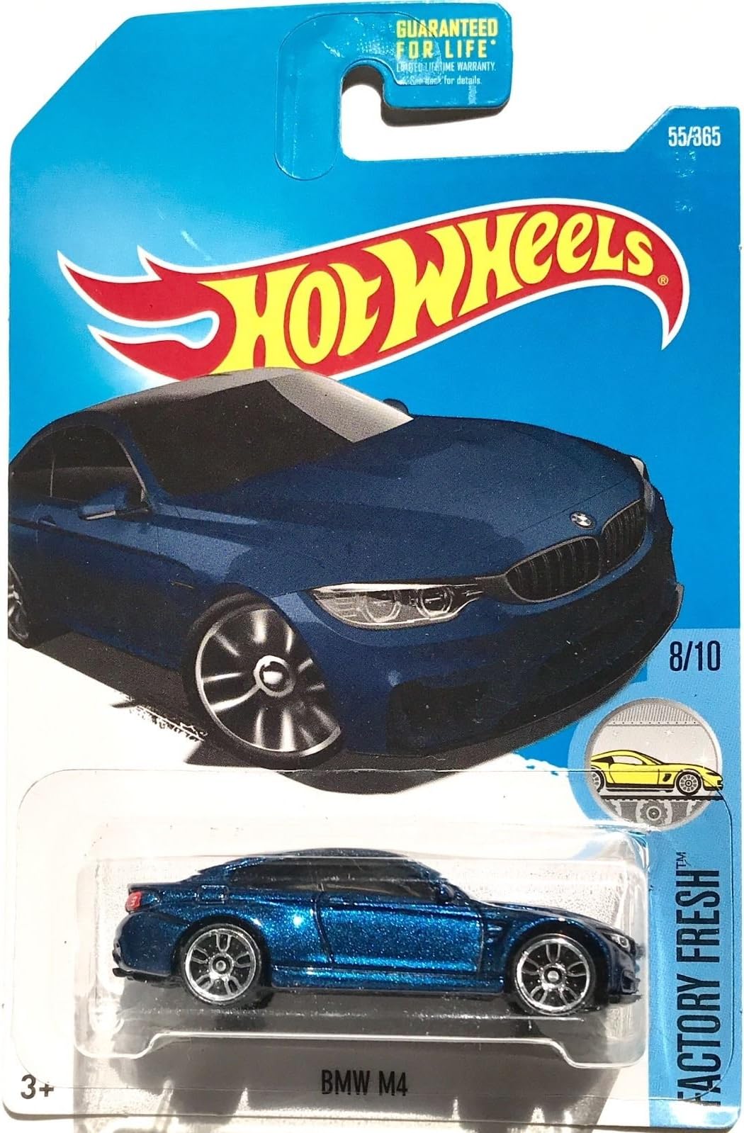 2017 BMW M4 Car, Blue, 4.25 x 1.25 x 6.5 inches, Kid, Children