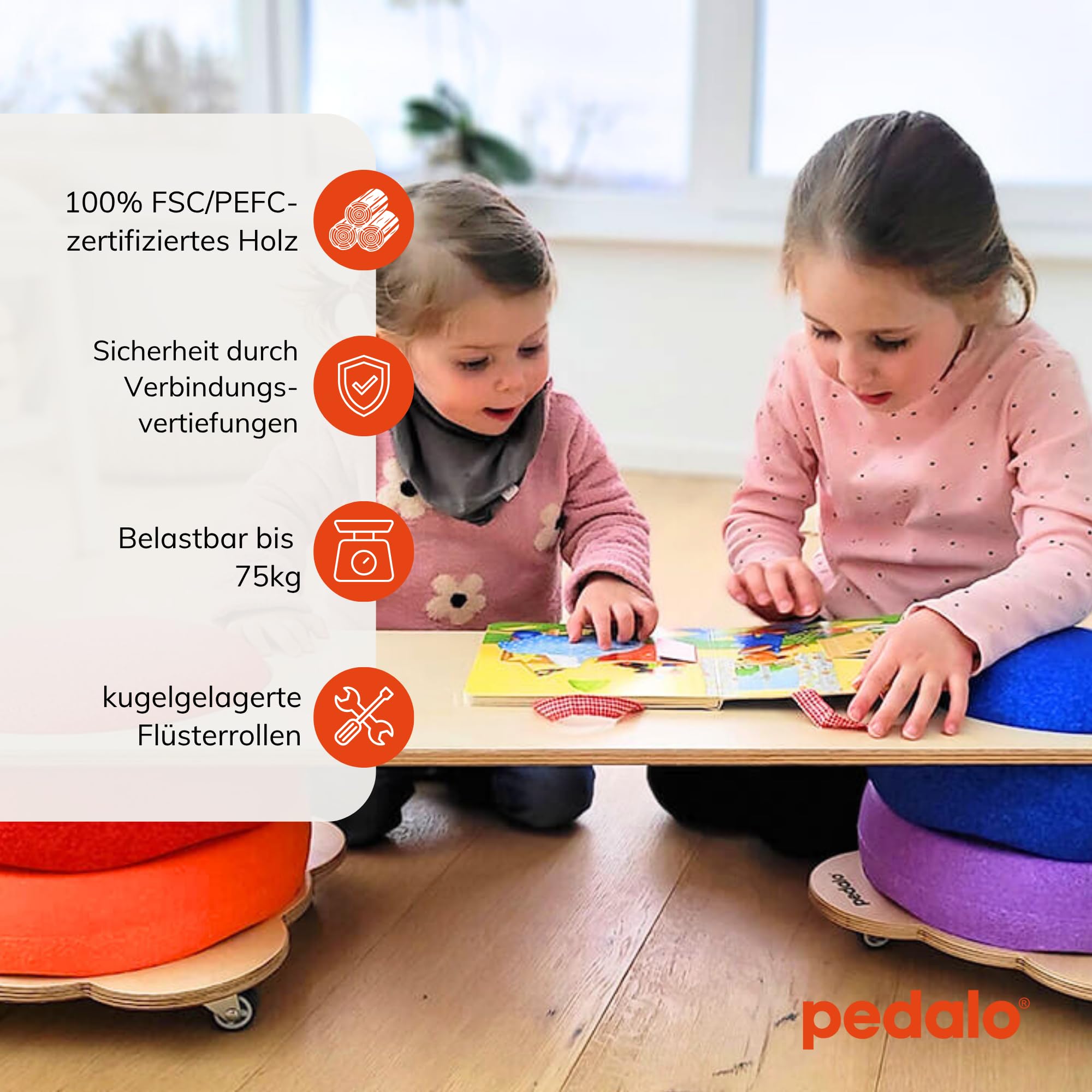 pedalo® Stapelbaustein Bus Ausführung Rollrutscher