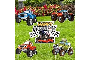Teling Outdoor Truck Happy Birthday Lawn Signs