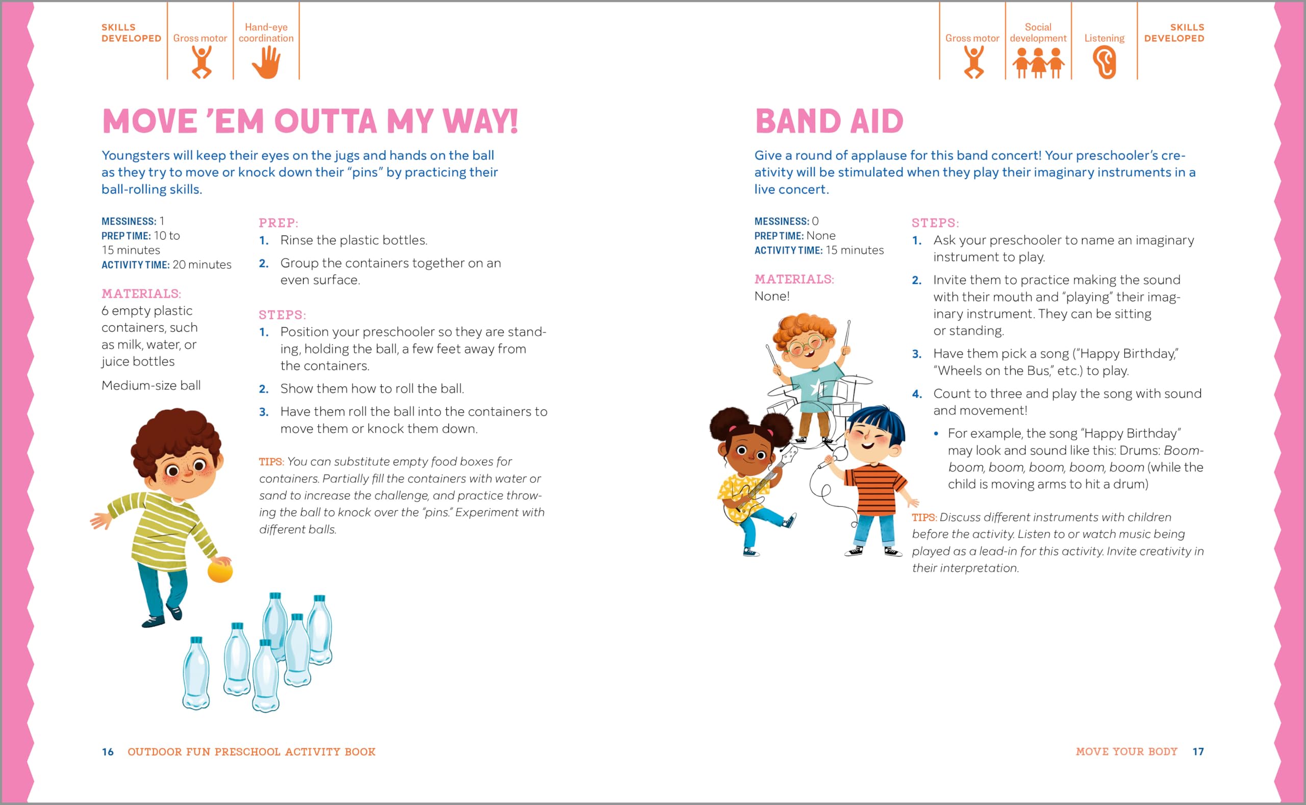 Outdoor Fun Preschool Activity Book: 80 Skill-Building Activities for Outside Play