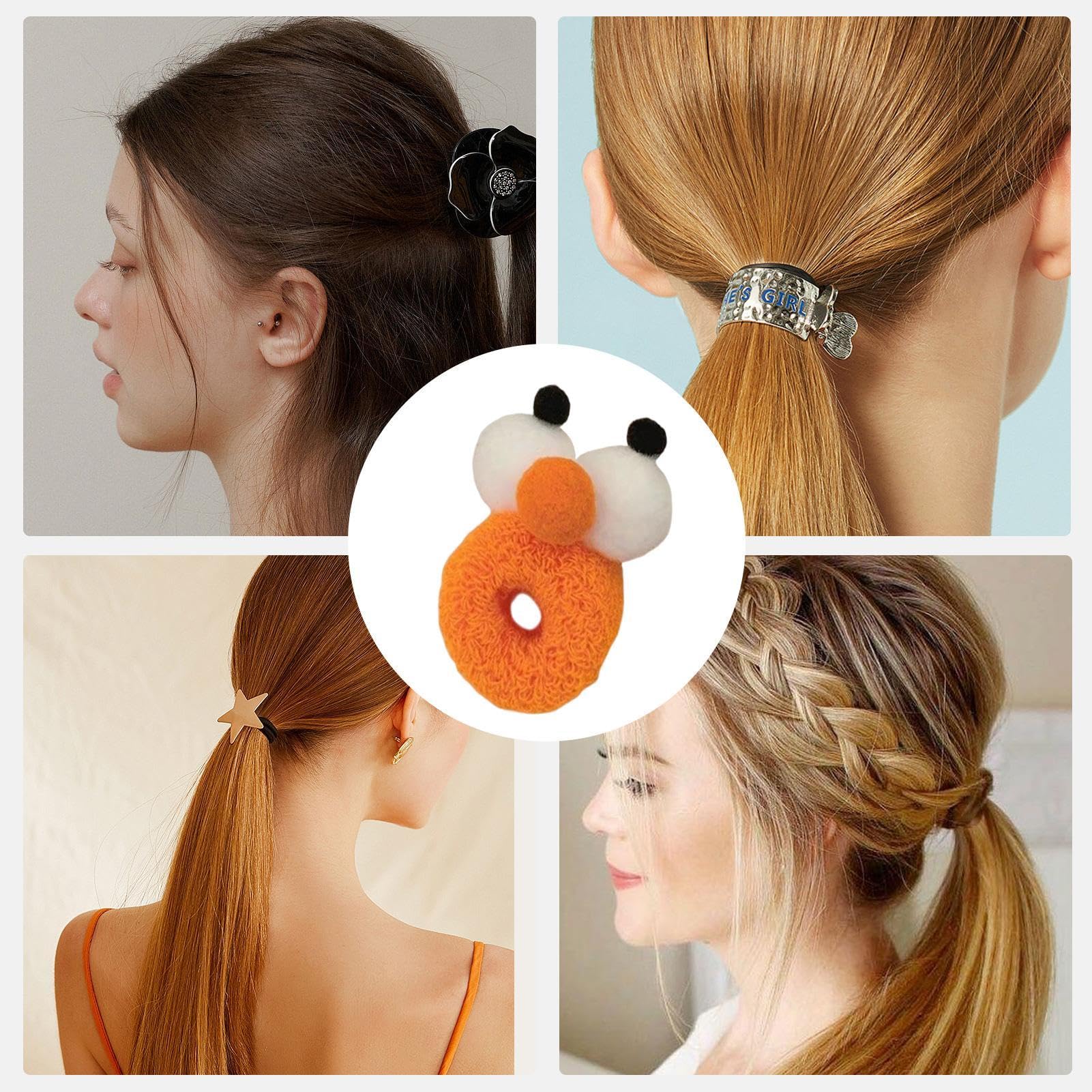 Amazon | 面白いヘアクリップ、ポニーテールホルダー、高弾力の大きな