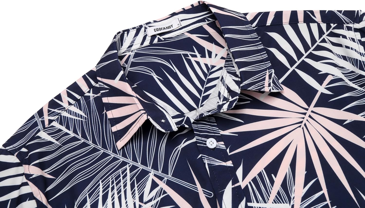 COOFANDY Mens Hawaiian Shirts Short Sleeve Button Down Aloha Shirt Casual Beach Clothes - Image 7