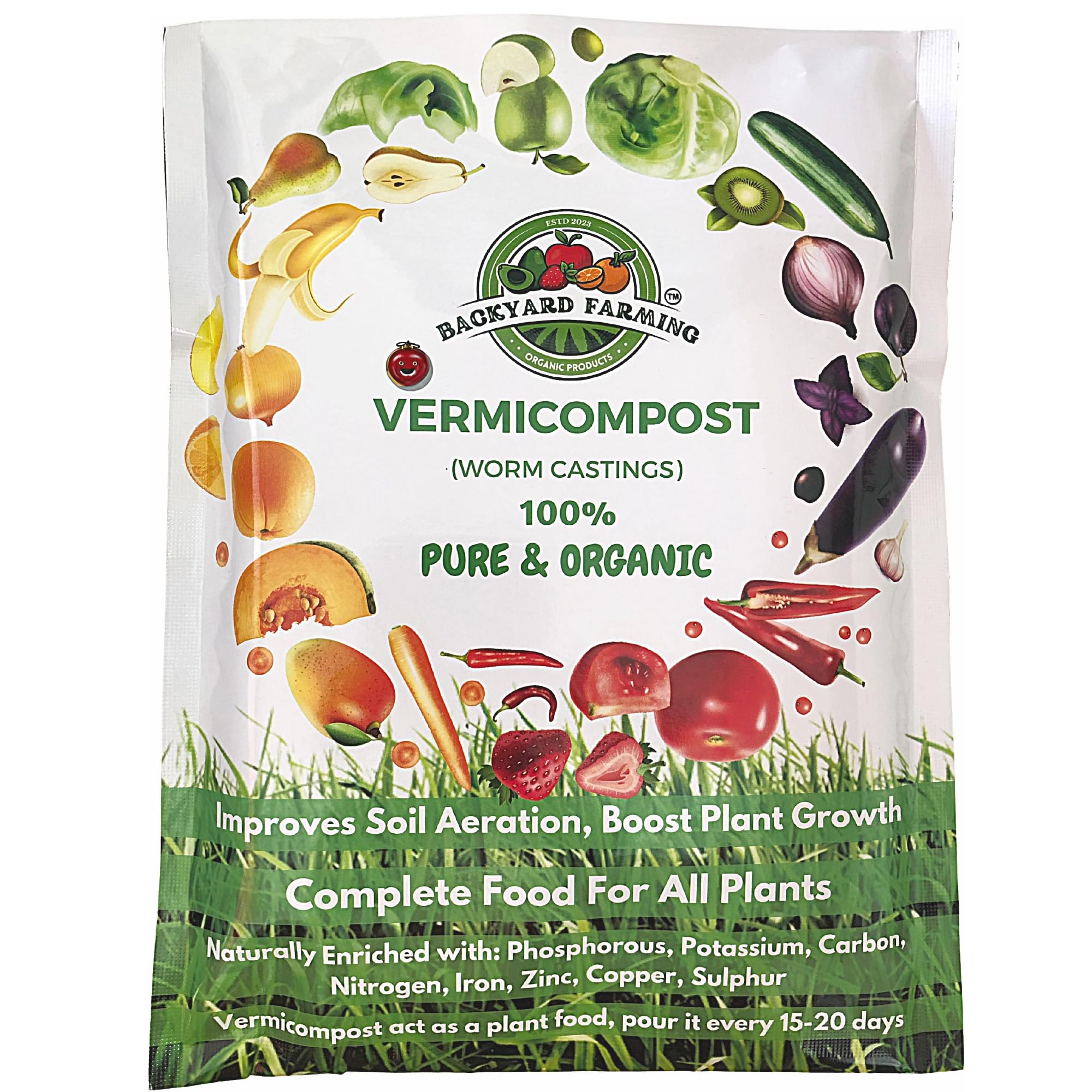 BACKYARD FARMING Organic Vermicompost Fertilizer Manure For Plants 1 Kg (B0CSK2JNCL) Amazon Price History, Amazon Price Tracker