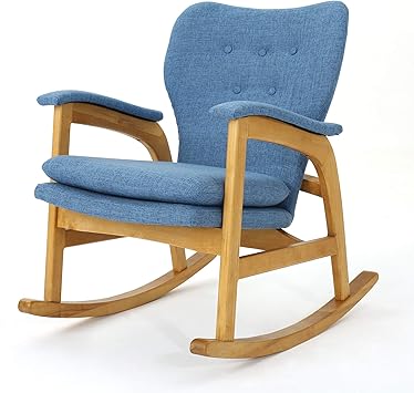 light blue rocking chair