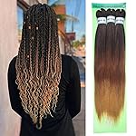 Red Pink Braiding Hair Pre Stretched Box Braids Hair Extension 26 Inch Colorful Fake Hair for Braiding