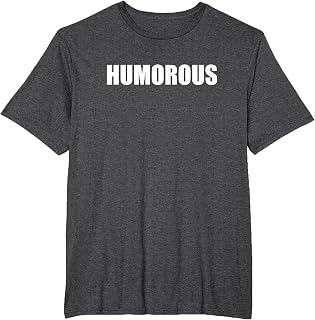 Humorous - Funny Word Typography T-Shirt, Men's Big and Tall, Dark Heather Grey