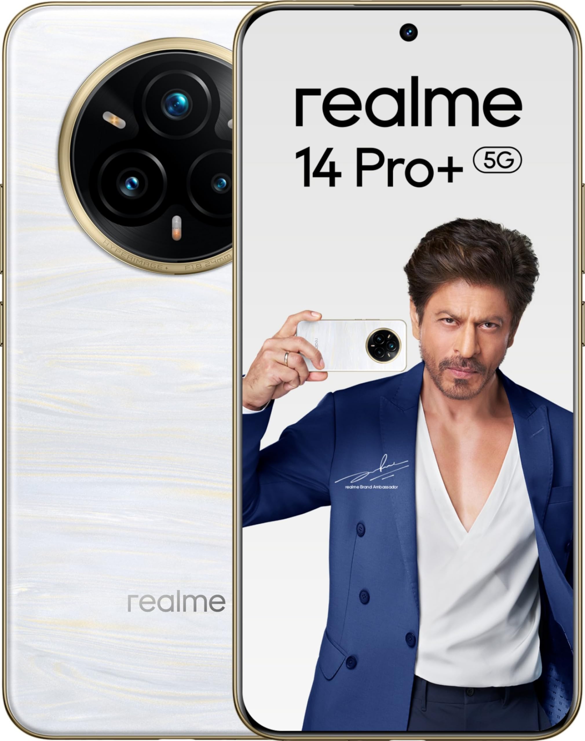 realme 14 Pro+ 5G (Pearl White, 12GB RAM, 512GB Storage
