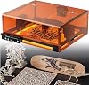 Multifunctional Laser Engraving Machine, DIY Desktop Engraver Tool, Home 0.01mm High Accuracy Laser Cutter with Protective Cover for Beginners