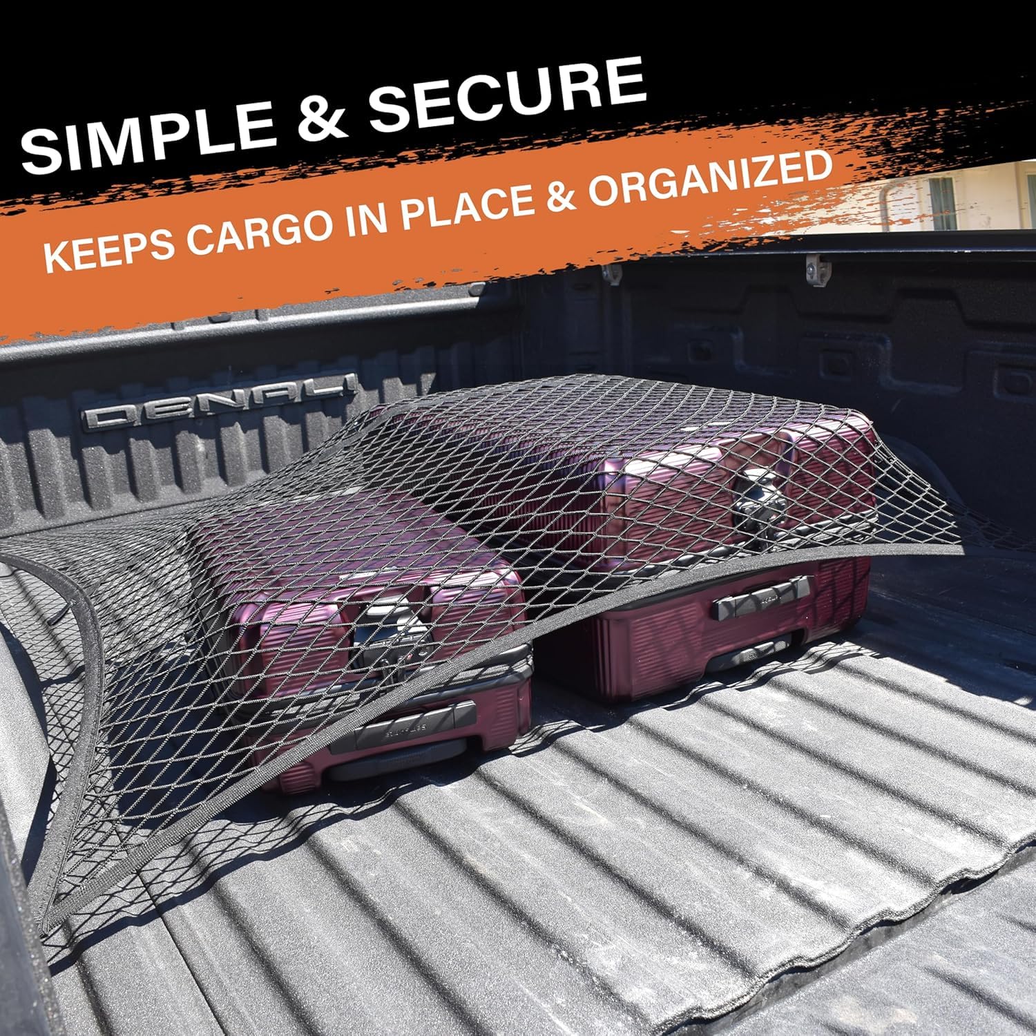 Rete Bagagliaio Auto, Rete Portaoggetti Auto, Accessori Camion, Rete Portabagagli per Auto Altamente Elastica, per Rimorchi di Pick-Up SUV, Estensibile Fino a 2,2-2,4 M