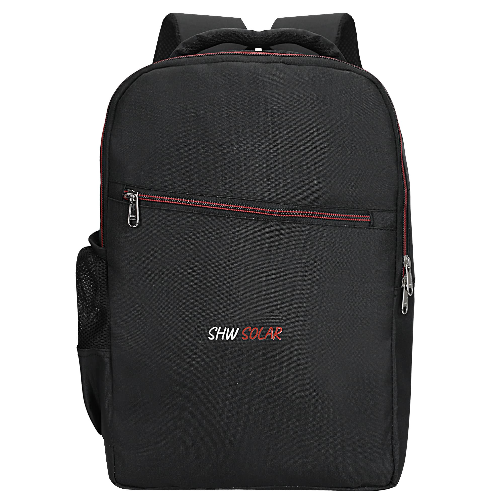 SHW SOLAR BLACK LAPTOP BAG with PADDED LAPTOP COMPARTMENT suitable for 15.6 inch LAPTOP II ADJUSTABLE STRAPSII WATER BOTTLE POCKETII TWO COMPARTMENTS (B09NFSC3RP) Amazon Price History, Amazon Price Tracker