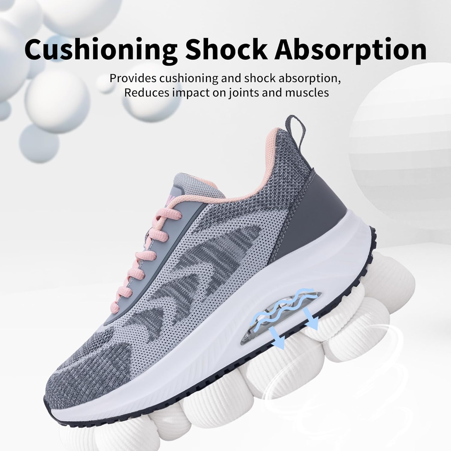 Walking Shoes Women Arch Support Orthotic Plantar Fasciitis Tennis Sneakers for Pain Relief Gym Workout US 6-11 - Image 4