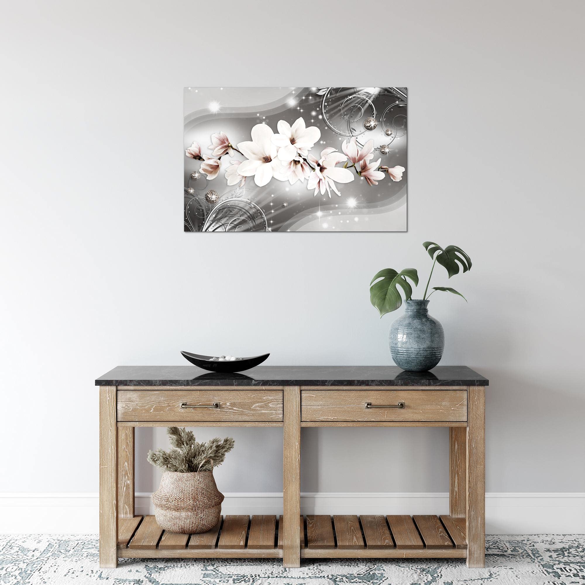 Runa Art Tabella Decorazione della parete Flowers Roses