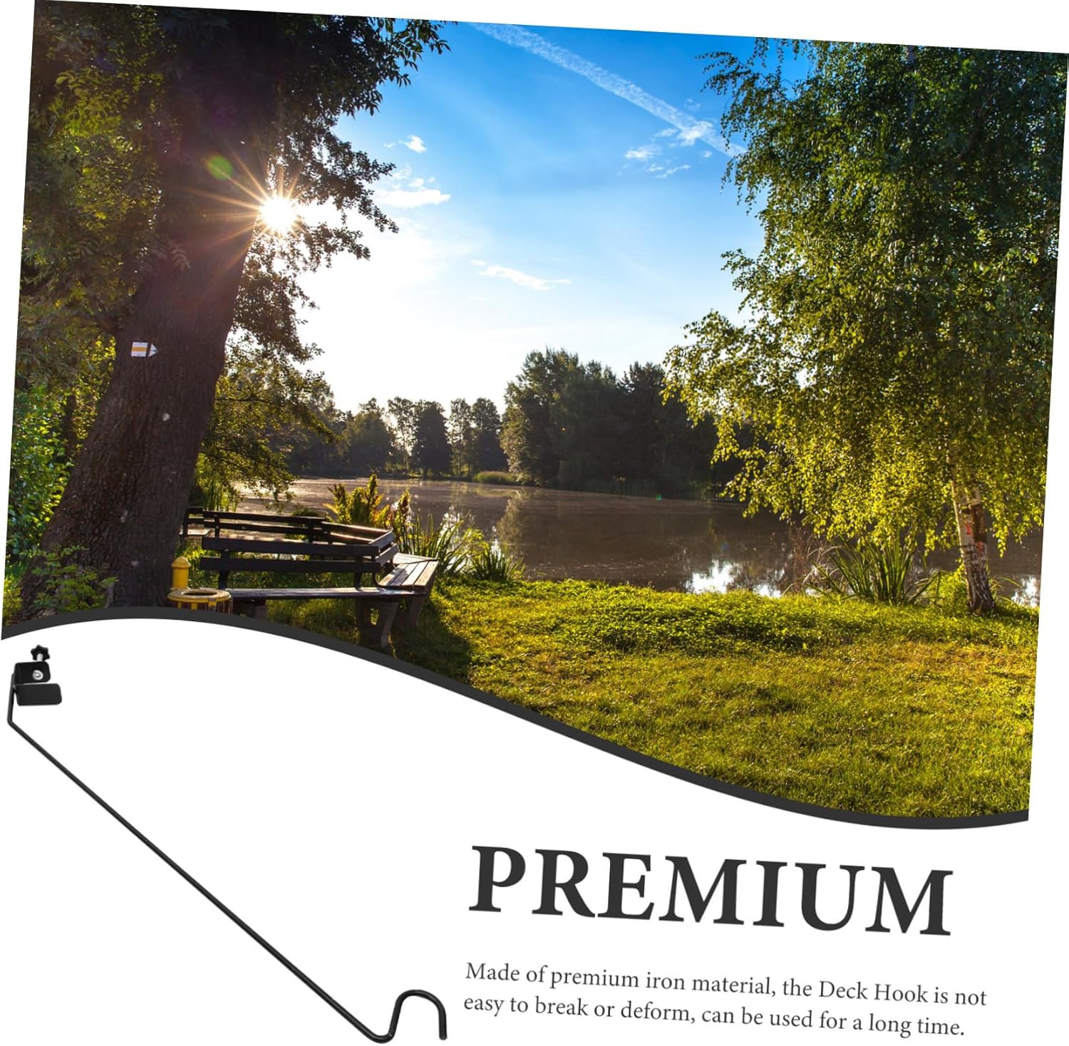 Heavy Duty Garden Shepherd Hook Multi-Function Lantern Hook Bird Feeder Hanger Stand Detachable Iron for Outdoor Lawn Backyard Vintage Black Design