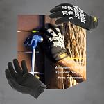Mechanix Wear: The Original Work Glove with Secure Fit, Synthetic Leather Performance Gloves for Multi-purpose Use, Durable, Touchscreen Capable Safety Gloves for Men (Black, Large)