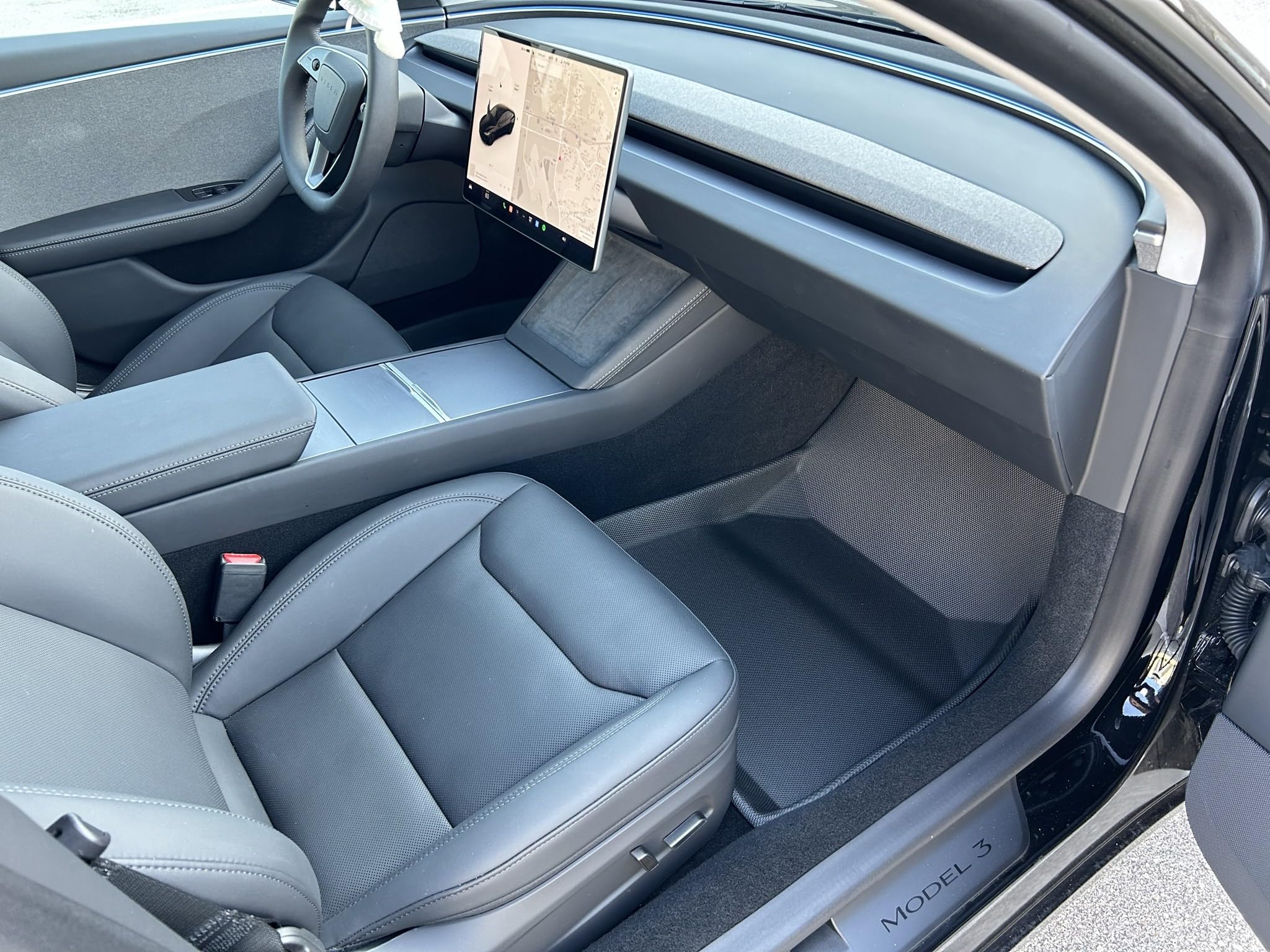 YITAHOME Tesla Model 3 Highland - Juego Total de Alfombrillas Antideslizantes para Todo Tipo de Clima, de Pared Alta, 3D, Impermeables, para Todo Tipo de climas, Antideslizantes, compatibles con Solo