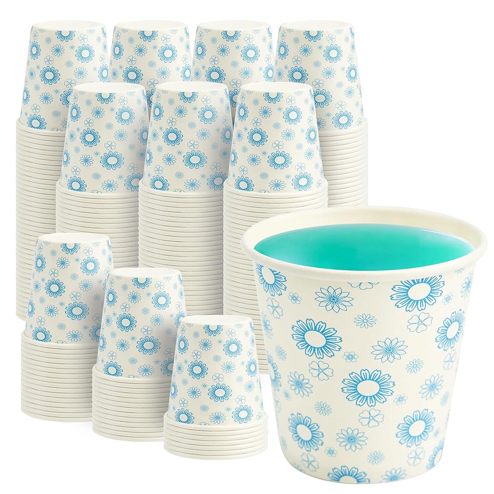 RACETOP [300 Pack] Paper Cups 3 oz, Bathroom Cups 3 oz, Disposable Bathroom Paper Cups, Small Mouthwash Cups, Ideal for Party, Travel, Events, Picnic