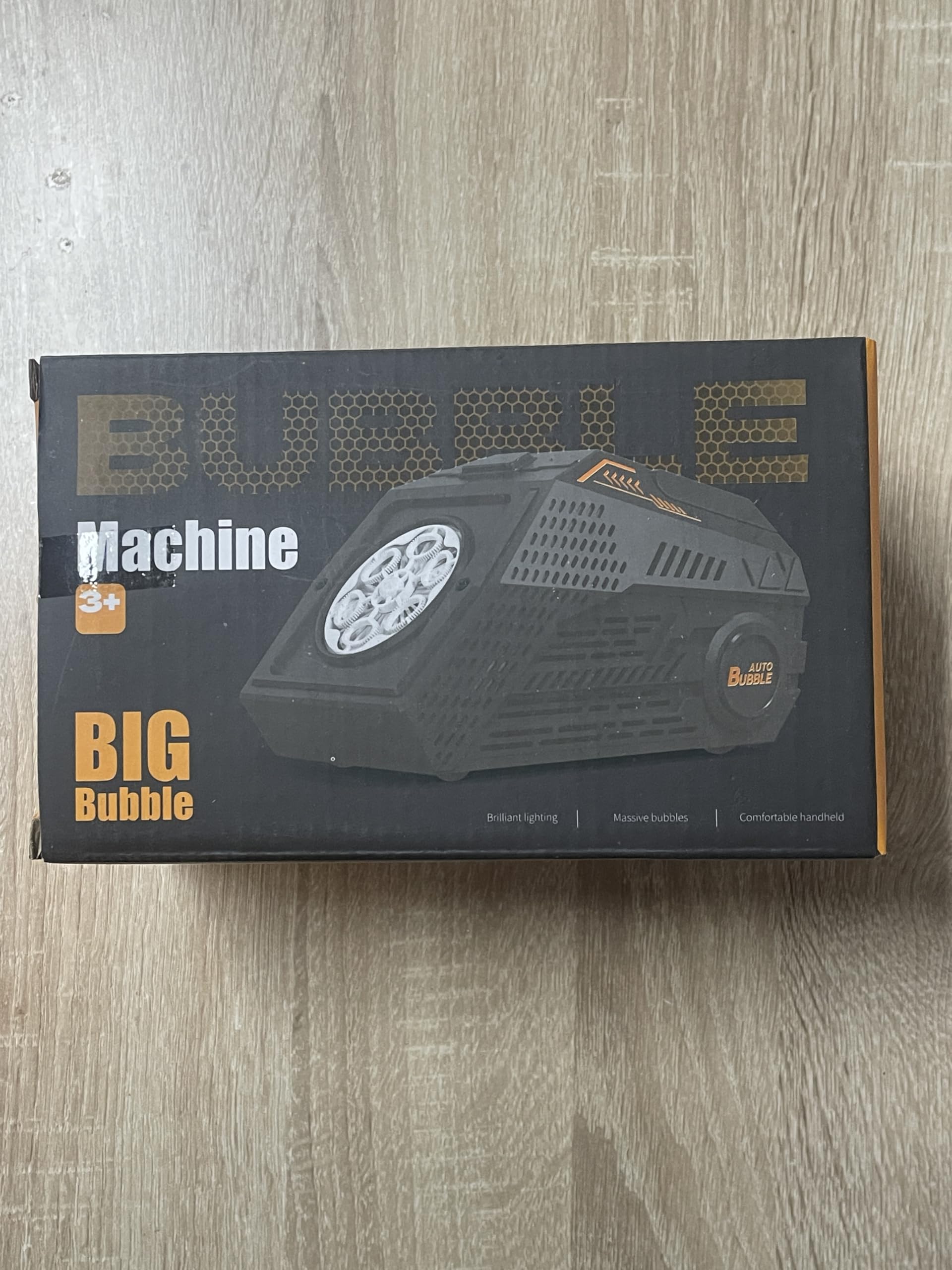 PANACARE Seifenblasenmaschine, Automatische Seifenblasenmaschine 10000+Blasen/Min mit Wiederaufladbare Akku|2*Seifenblasenlösung|Bunte Lichter, Tragbar Bubble Machine für Geburtstag, Party, Hochzeit