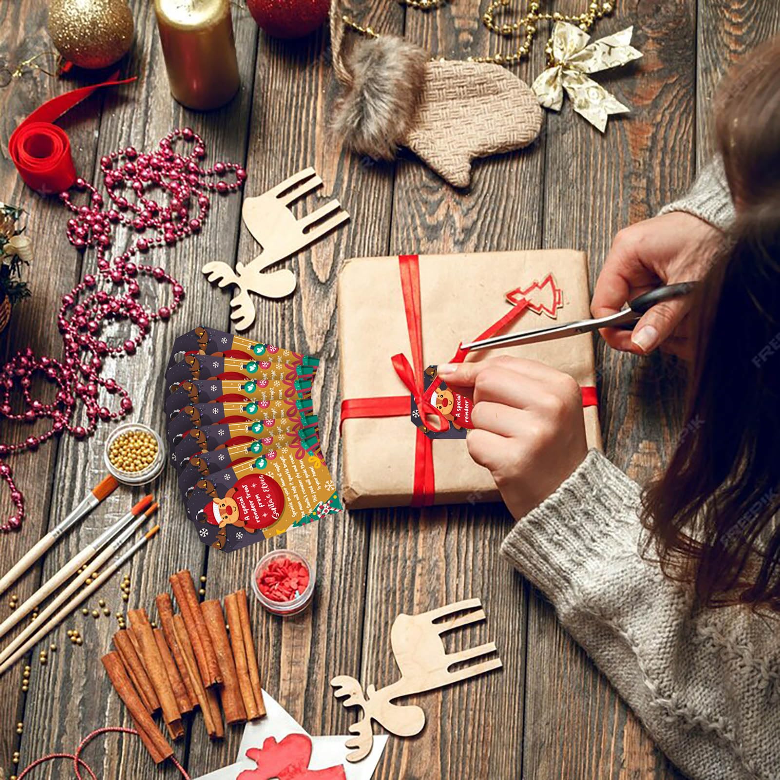 Mega Pack De Etiquetas Mágicas De Reno • 9 Diseños De