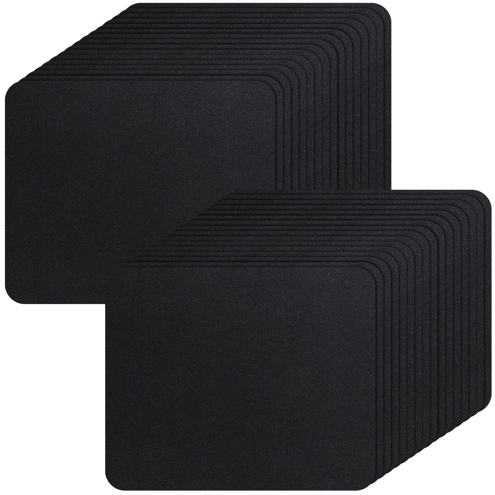 Crtiin 50 Pack Mouse Pad Bulk Computer Mouse Pad Gaming Mousepad for Computers Laptop Christmas Office Appreciation Gifts with Non Slip Rubber Base(