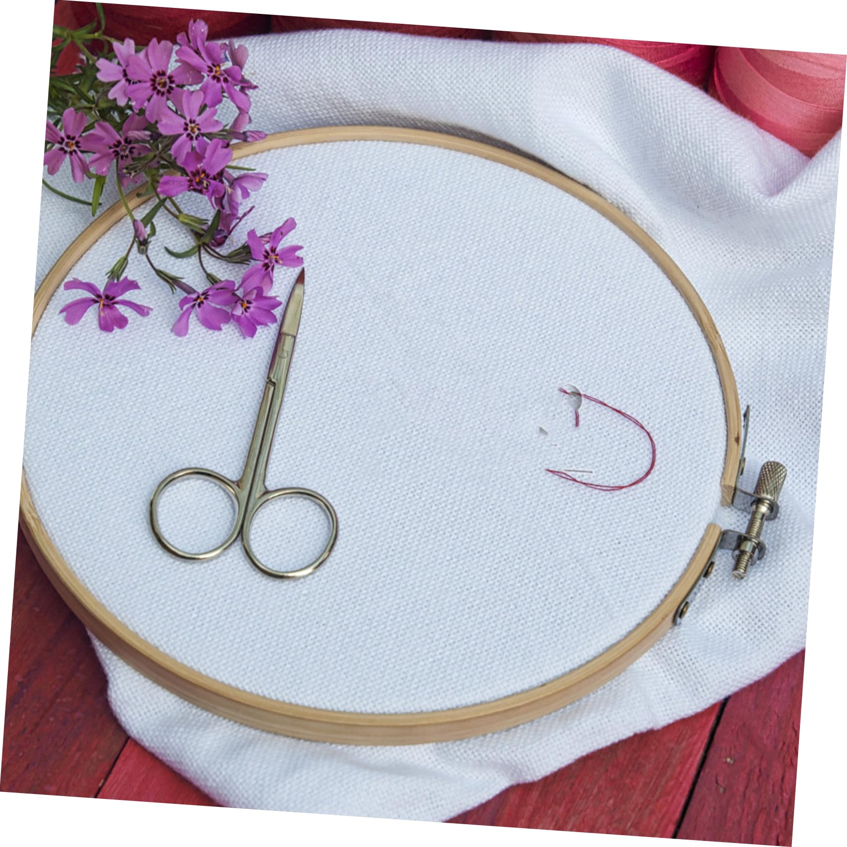 HOMSFOU 5 Series Aros De Bordado De Bambú Miniatura Círculos De Costura Pequeños Para Punto De Cruz Diy Kit Para Principiantes Y Amantes Del Bordado Superficie Lisa Sin 10 Piezas X 5