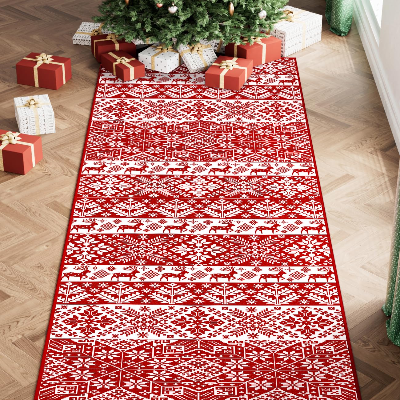Amazon.com: HUGEAR Christmas Vintage Area Rug 2x6 Runner Rugs
