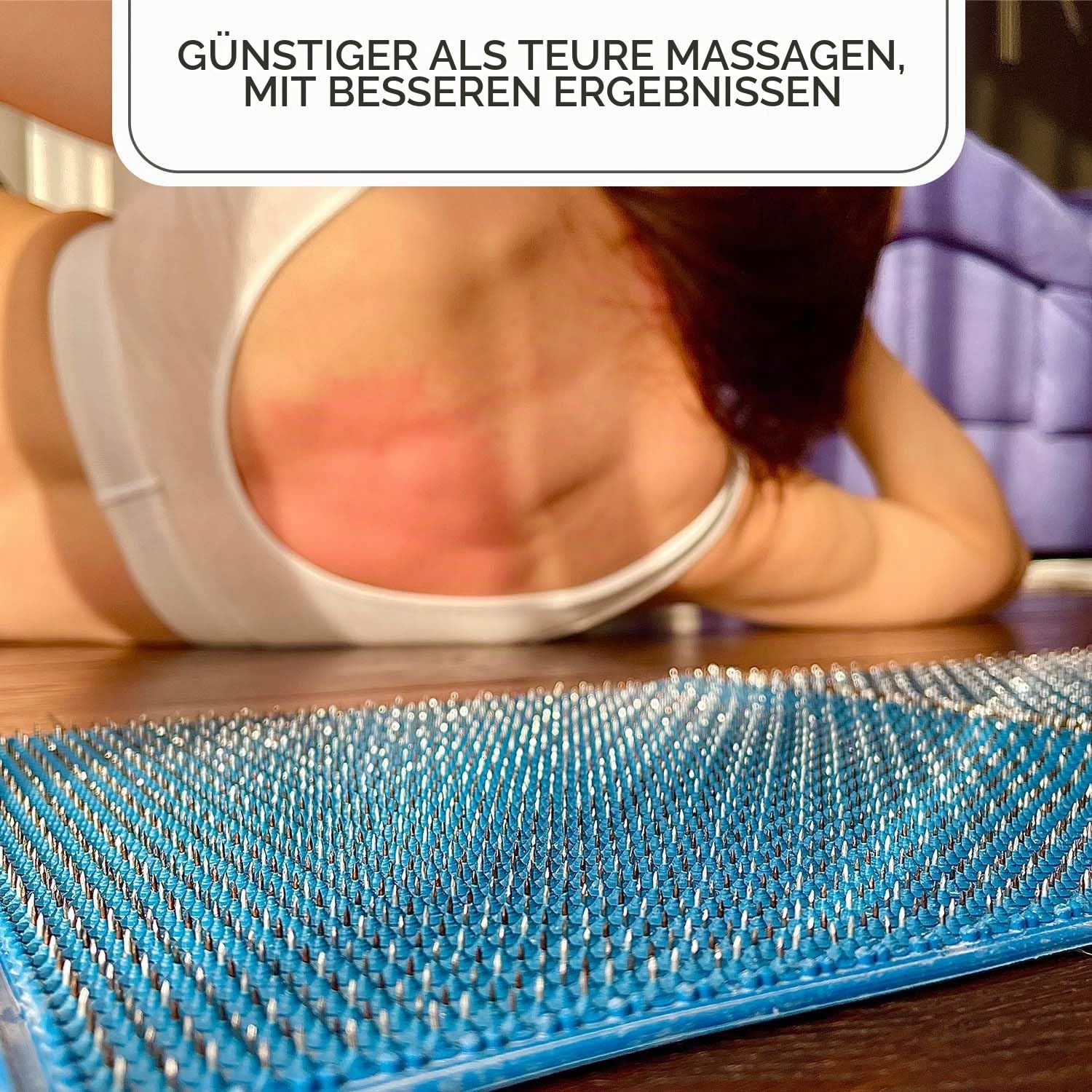 Akupressur Matte groß - Plus, Nadelabstand: 6.2 Ag, Größe: 560x290 mm, Nadelanzahl:4538.