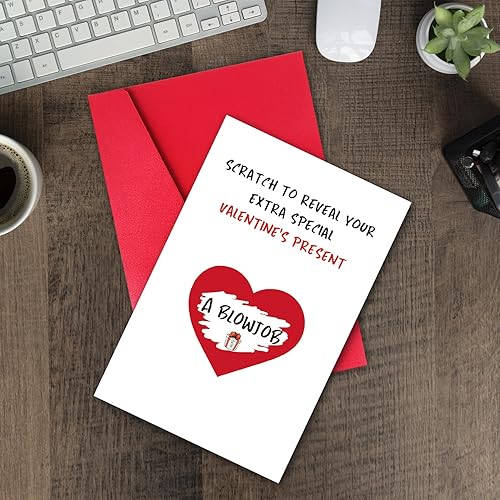 Miniatura 6 de Divertida tarjeta de San Valentín para marido, tarjeta de amor travieso para novio, bonita tarjeta de Vday para él prometido, regalo especial de San