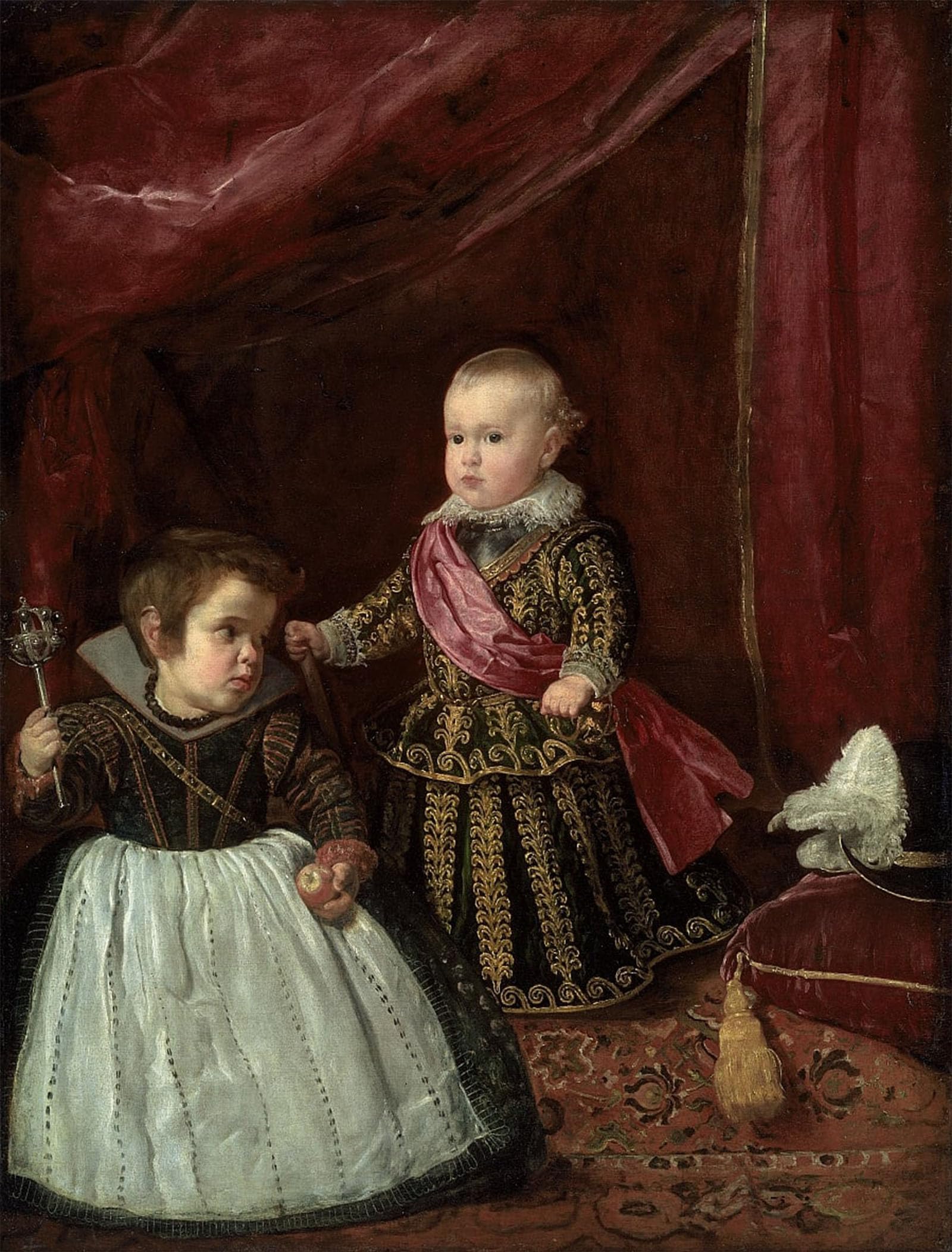 POSTERIIk Famous Animal Posters Vintage Picture Don Baltasar Carlos with a Dwarf by Diego Velázquez Modern Wall Decor for Home Decor 60x90cm
