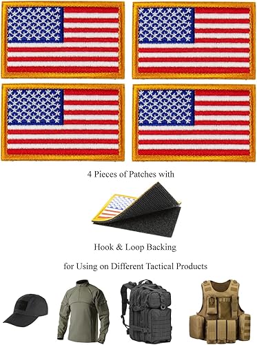 Miniatura 6 de Parches tácticos de la bandera de Estados Unidos, Punisher, Don't Tread On Me, cráneo, con gancho y bucle para mochilas, gorras, chamarras,