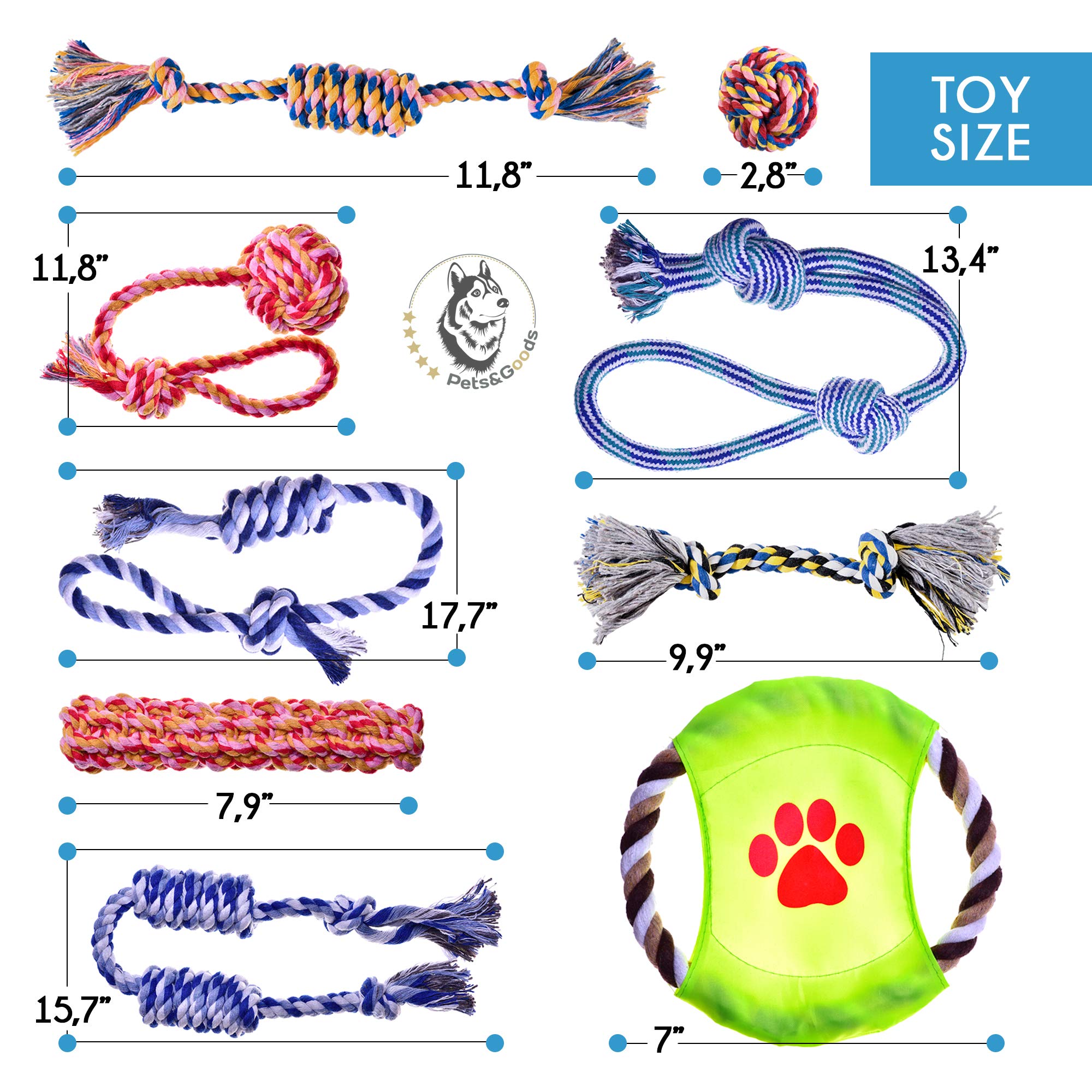 Hundespielzeug – Welpen-Kauspielzeug – Seilspielzeug für kleine Hunde – sicheres Welpen-Zahnenspielzeug – Kauspielzeug für kleine Hunde – Zahnen-Welpenspielzeug – Hundespielzeug – Hundespielzeug 9