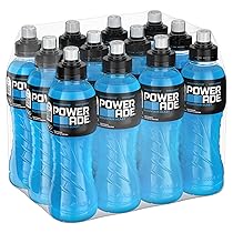 Powerade Mountain Blast Sport Drink – 12 Bottiglie da 500 ml, Bevanda Isotonica, Bottiglia Ergonomica in PET 100% Riciclabile con Tappo Sport, Soluzione di Carboidrati e Elettroliti