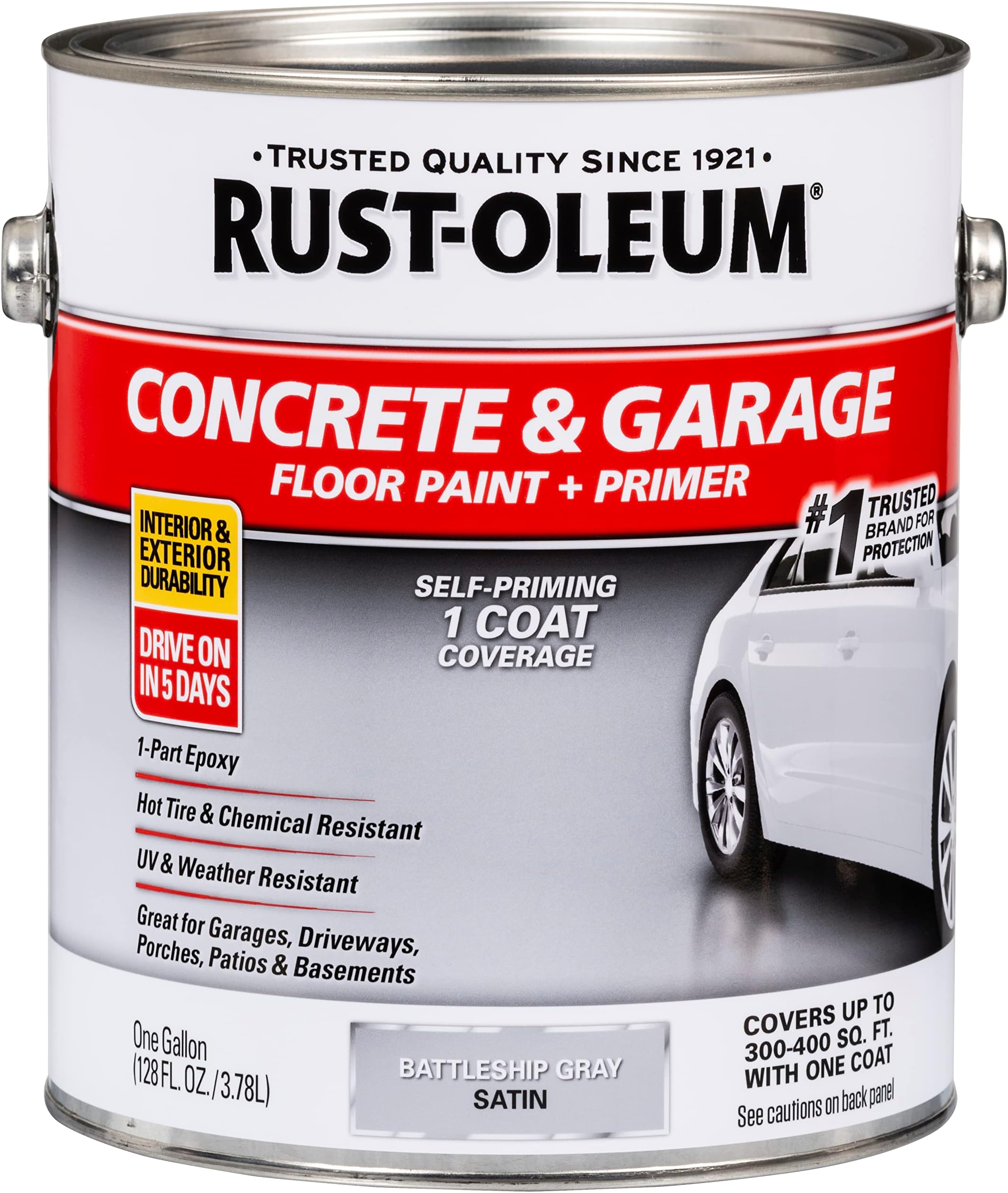 RustOleum SealKrete EpoxySeal Concrete and Garage Metallic Gunmetal