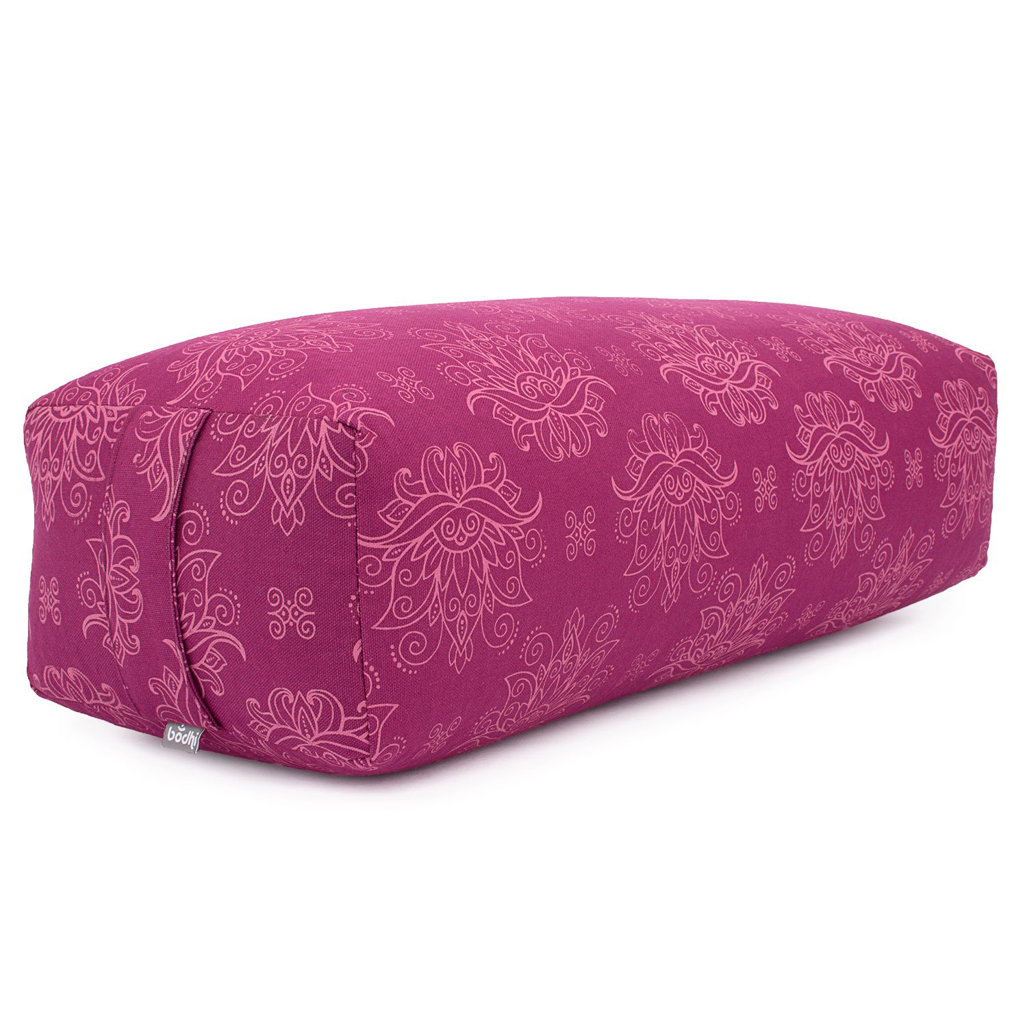 Salamba Traversin de yoga, rectangulaire, housse en coton amovible, garnissage en épeautre, accessoire de yoga pour yin yoga et asanas relaxants