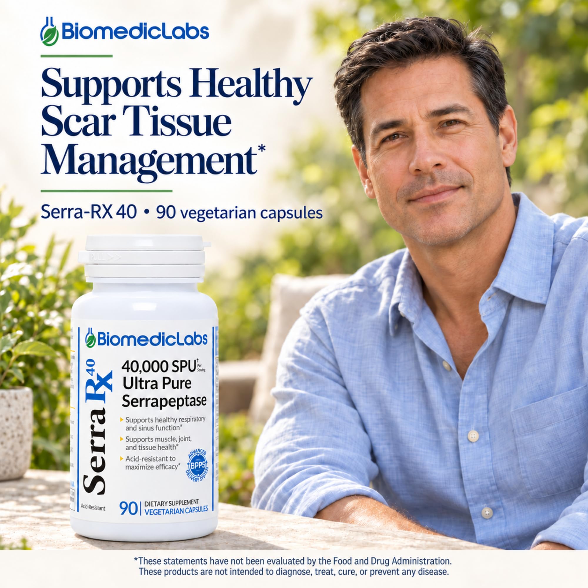Biomedic Labs Serra-RX 40 Serrapeptase, 40,000 SPU, 90 Capsules — Amazon image 4