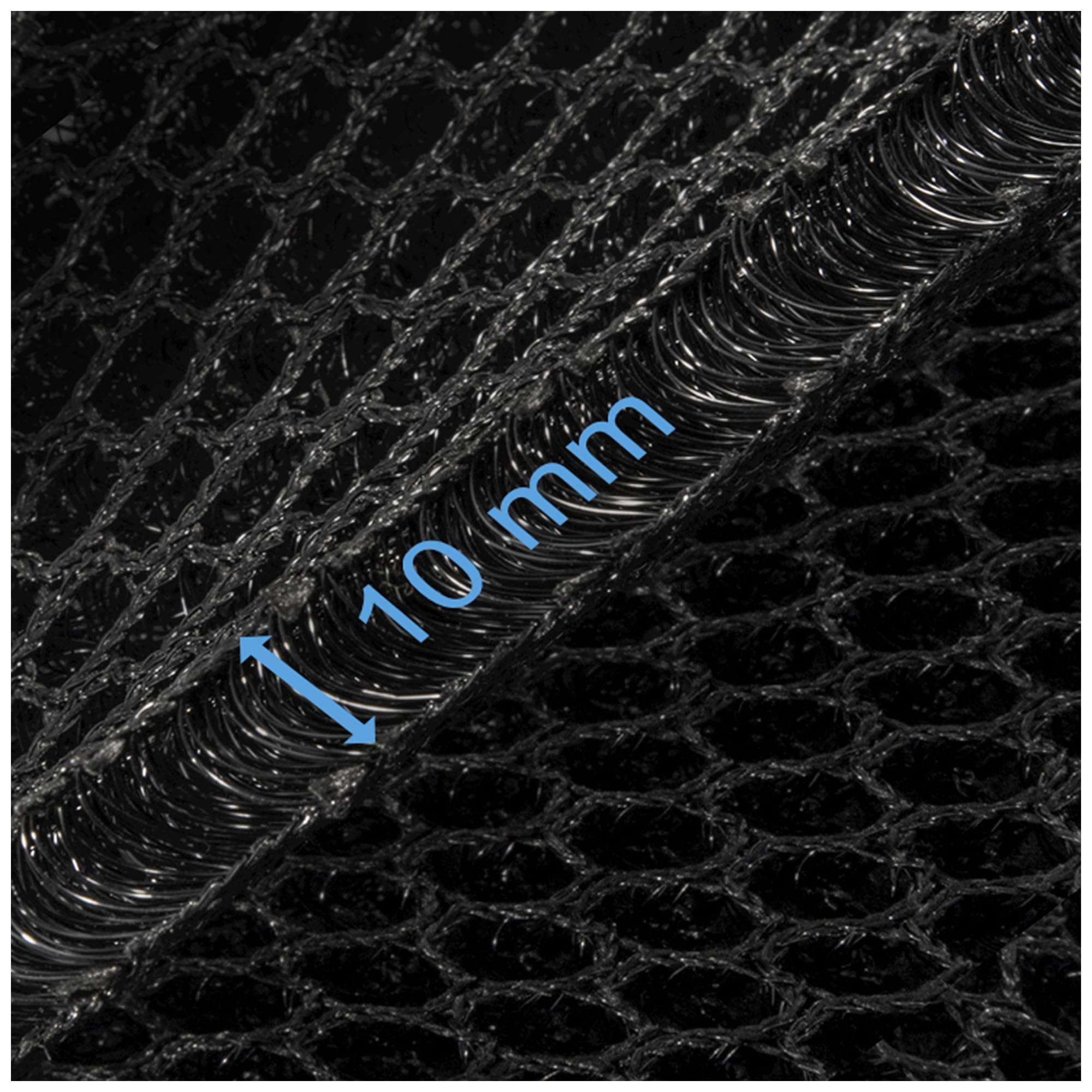 Abstandsgewirke - Air Mesh - 10mm Black 410g/m² - Verschiedene Längen - GLS Versand 150x200cm