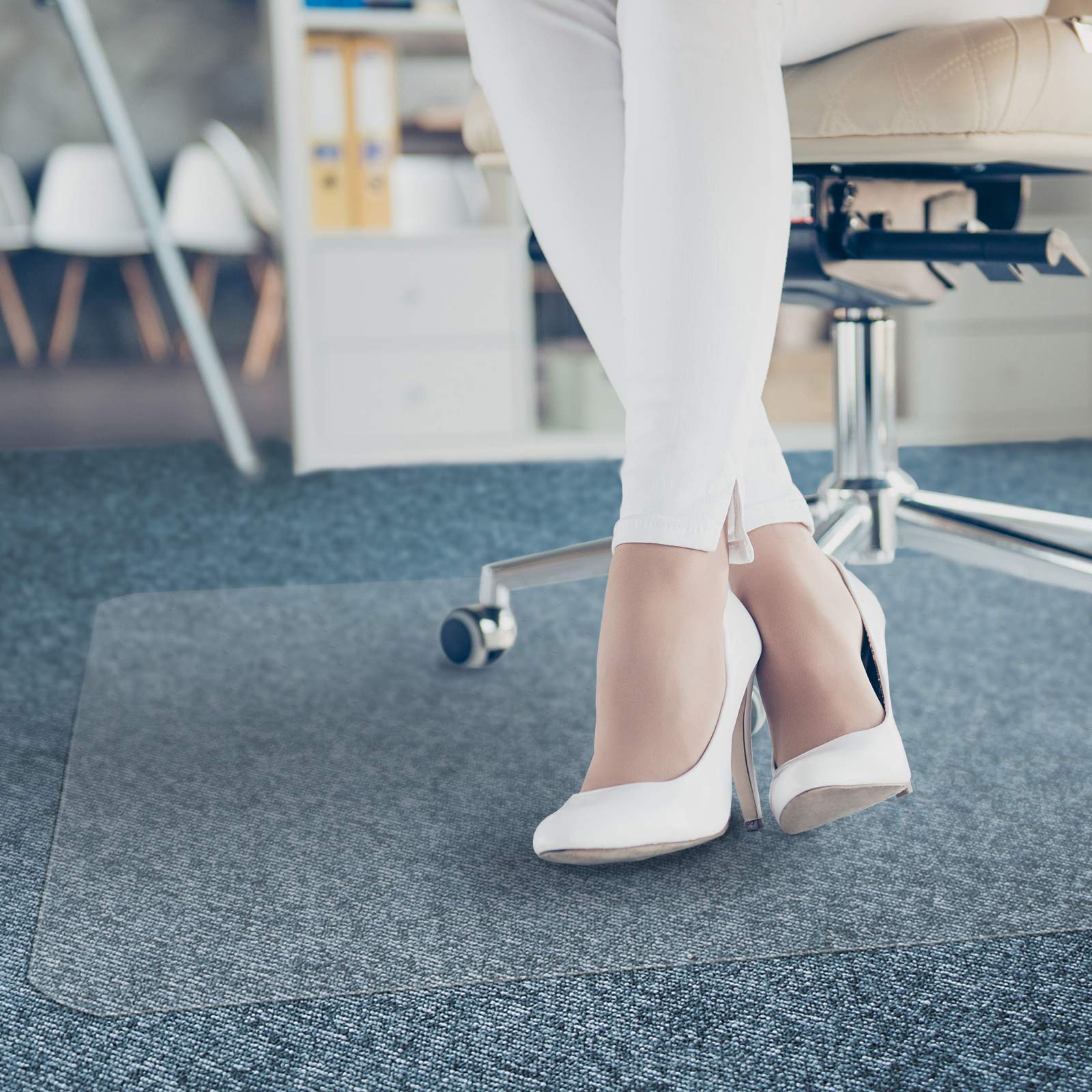 Floordirekt Pro Office mata podłogowa 100% poliwęglan, plastik, przezroczysta, 120 x 300 cm