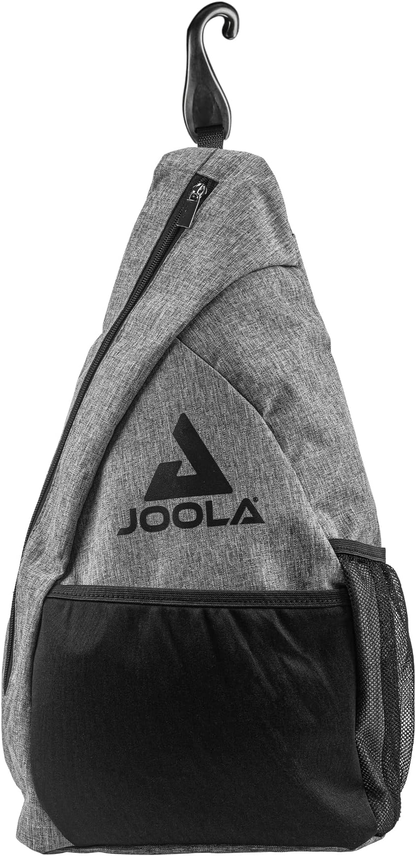 JOOLA Essentials Sling Pickleball Bag - Fits 2 Rackets and 4 Balls - Features Front Pocket, Fence Hook, & Water Bottle Mesh Pocket - Reversible Left or Right Single Backpack Strap