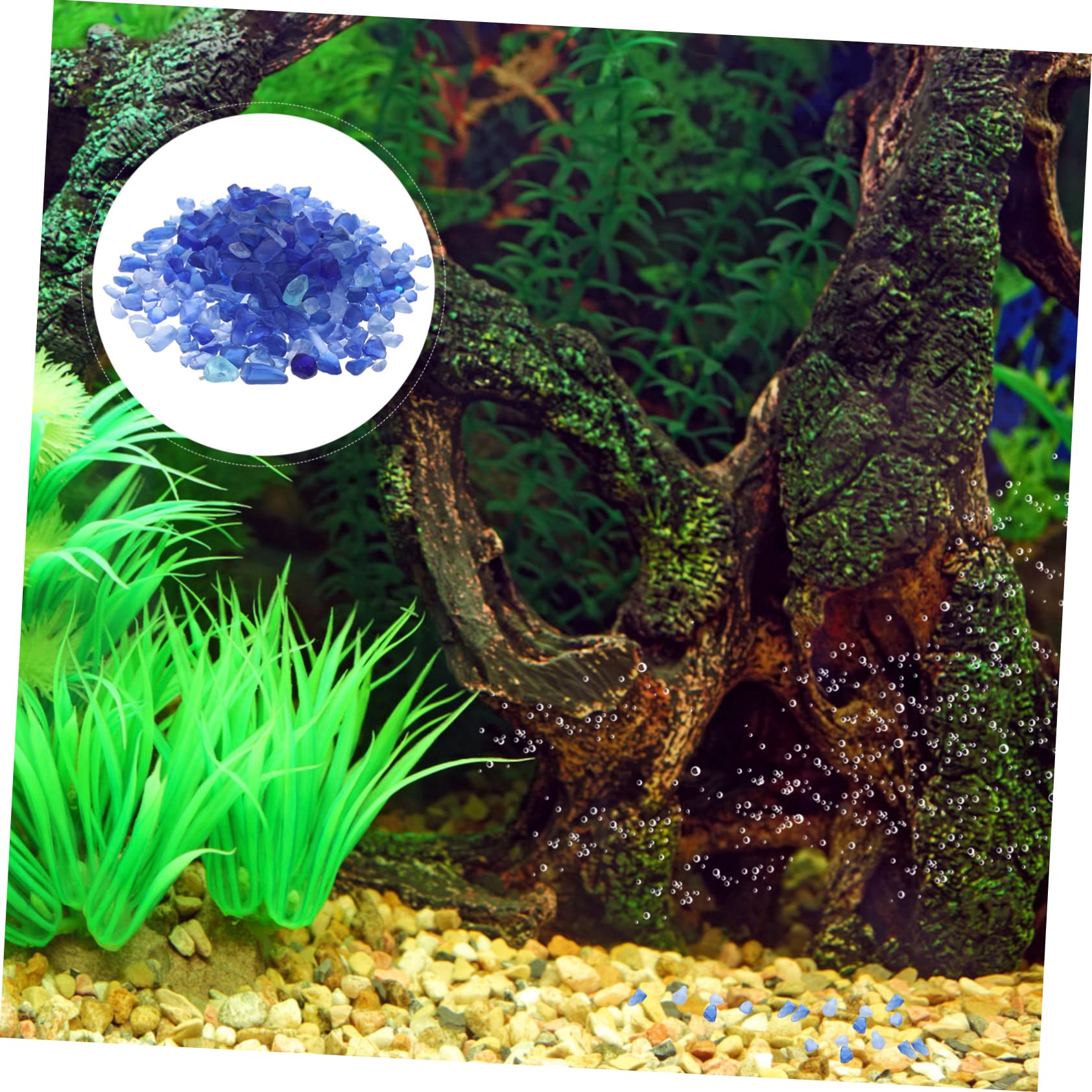 Cabilock Aquarium Tank Decorative Stones Large Pebbles 0.5kg Safe Natural Fish Tank Gravel