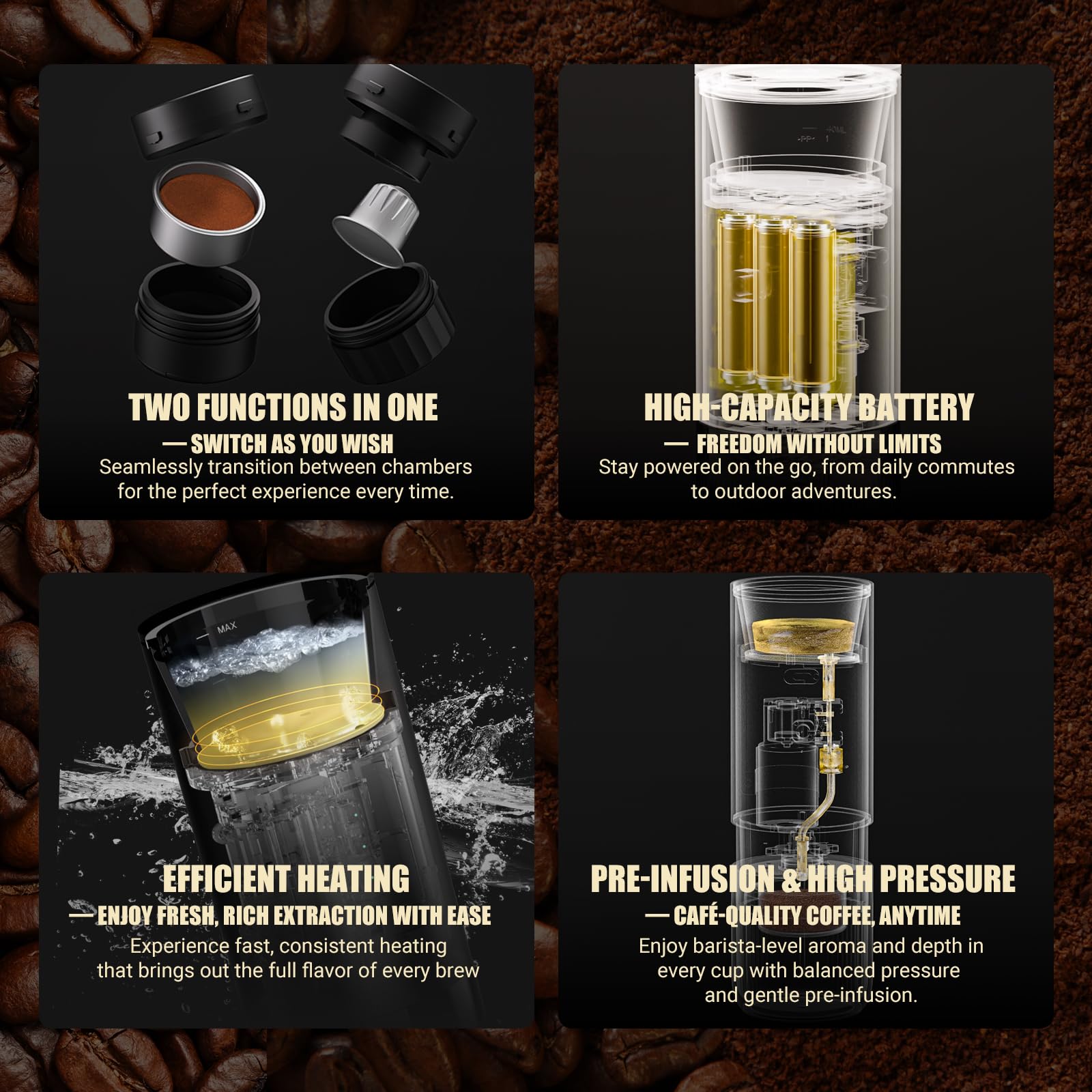 Amazon.co.jp: Nuttii (ヌッティ) E-Coffee ポータブル電気