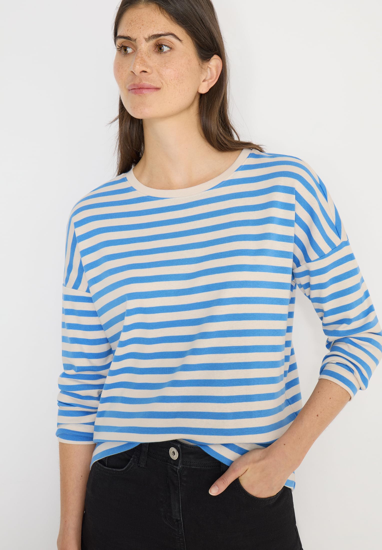 Cecil 3228831 T-Shirt rayé Femme (Lot de 1)