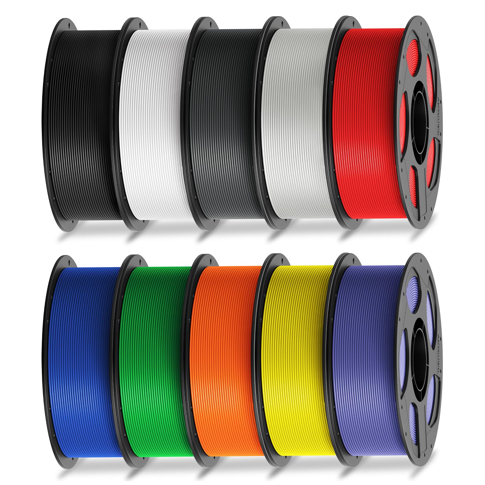 ANYCUBIC PLA Filament, 1.75mm 3D Printing PLA Filament with RFID,Dimensional Accuracy +/- 0.02mm for FDM Printer, 10KG Color