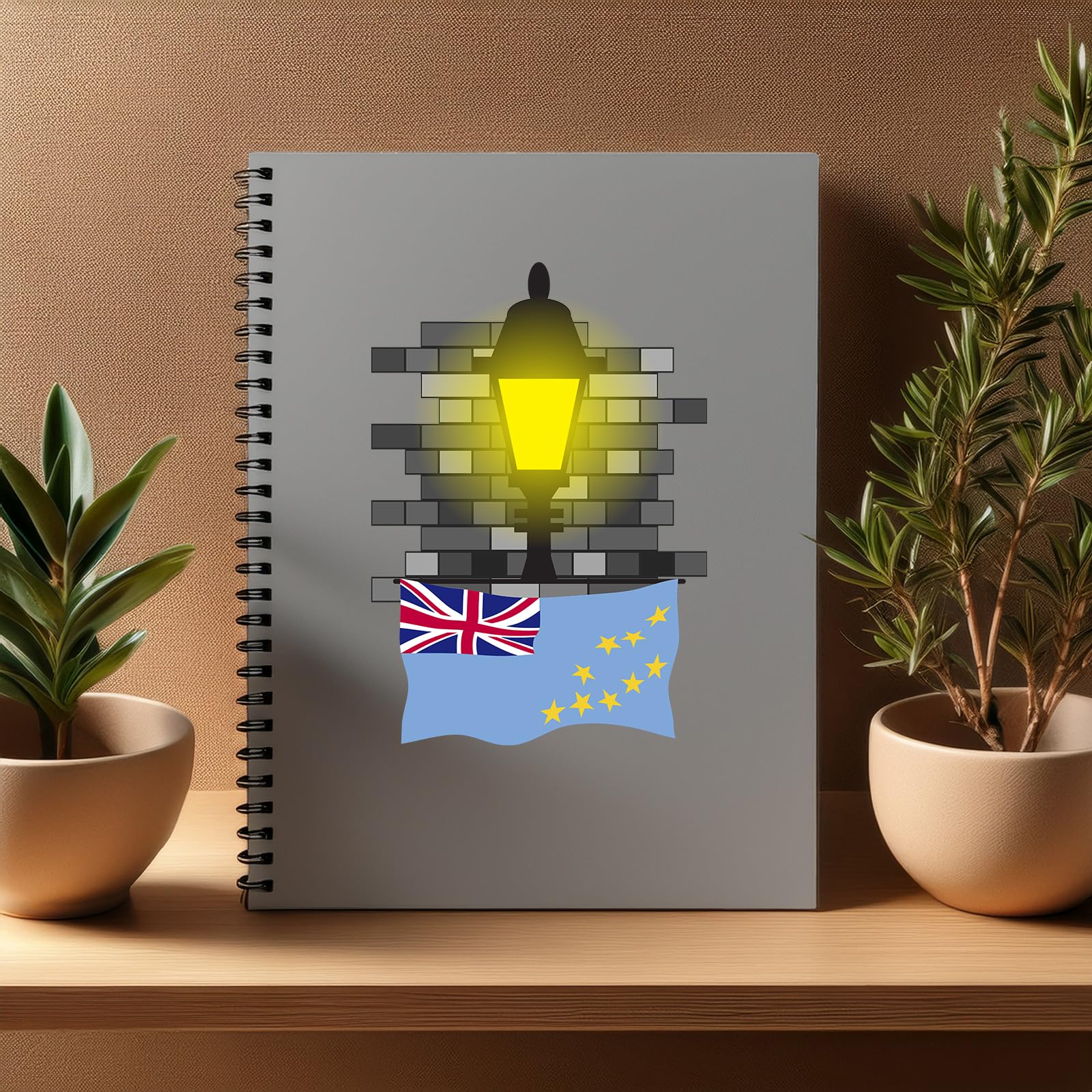 Cahier ligné Tuvalu lampadaire A5 pour éviter le manque de pages au quotidien - 4