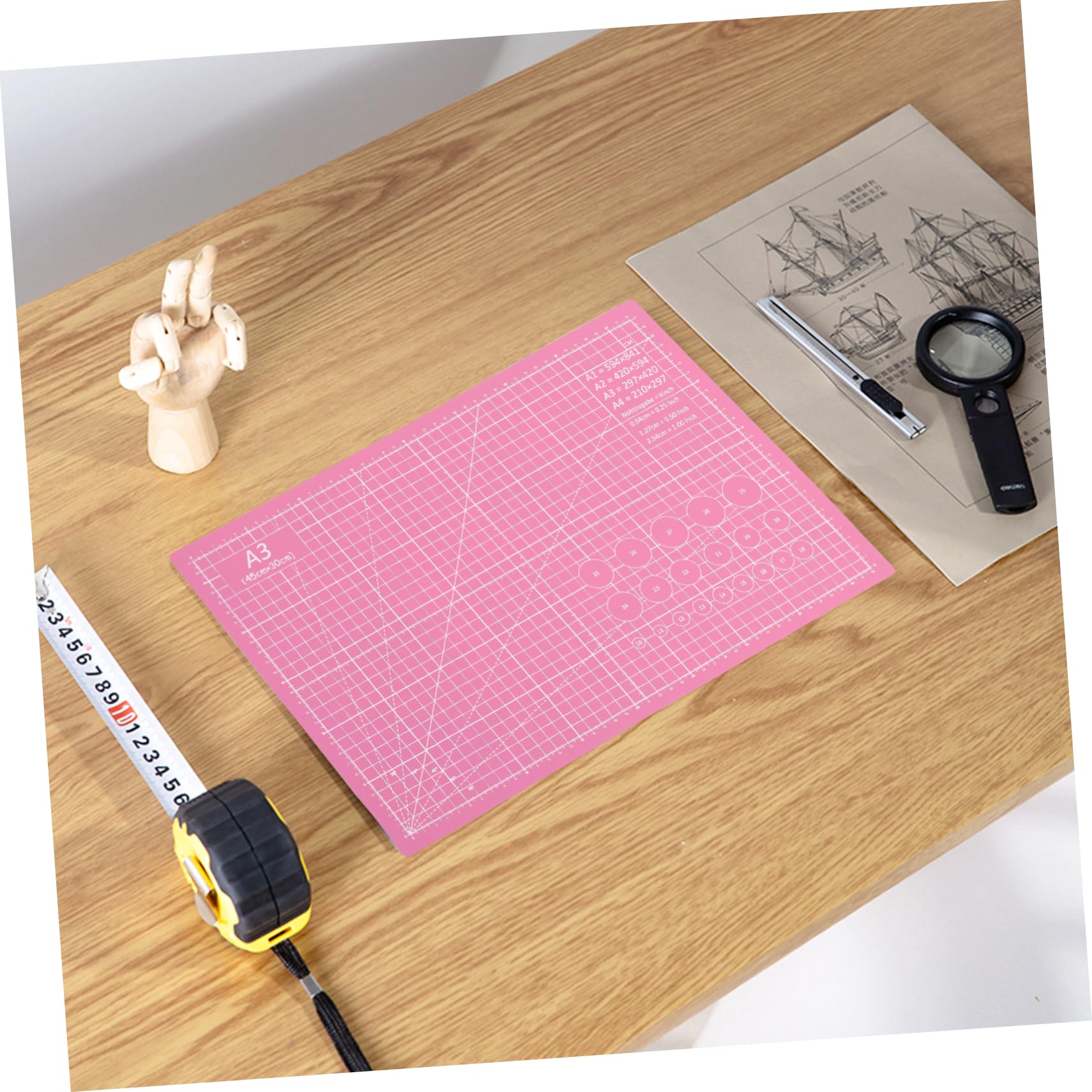 A3 Schneidematte Selbstheilend aus Pvc, Lila für Papier und Stoff