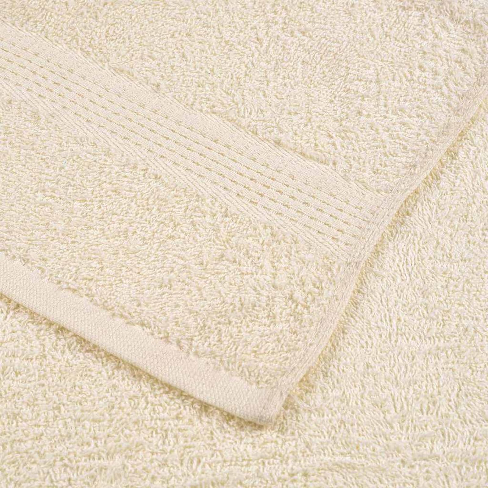 Gecheer Asciugamani ospiti, set di 10 pezzi, 30x50 cm, 100% cotone, morbido e assorbente, con anello per appendere, per bagno e casa
