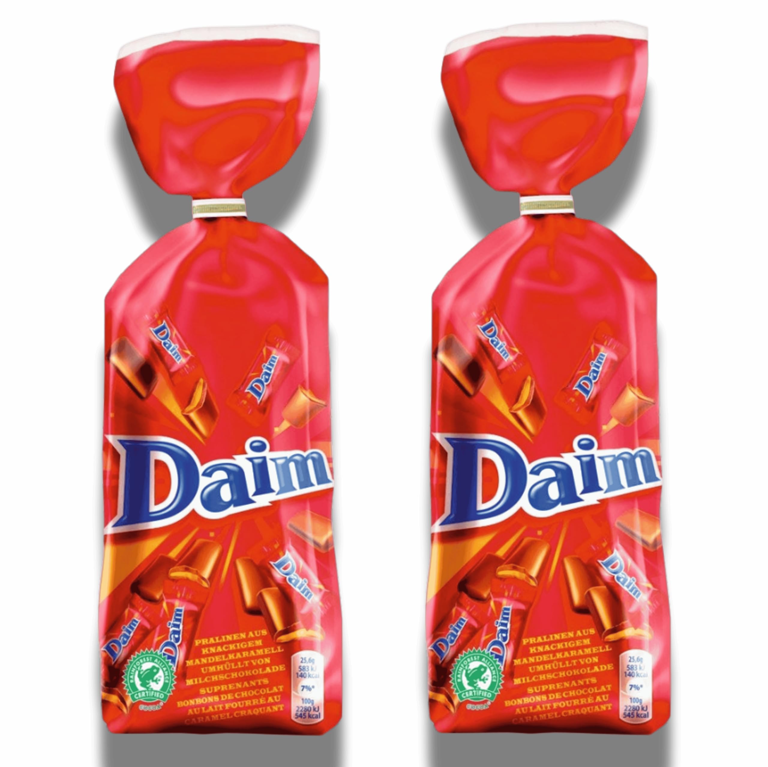 Daim Chocolate Bags - 200g Individual wrapped Daim Chocolates, 2 Pack