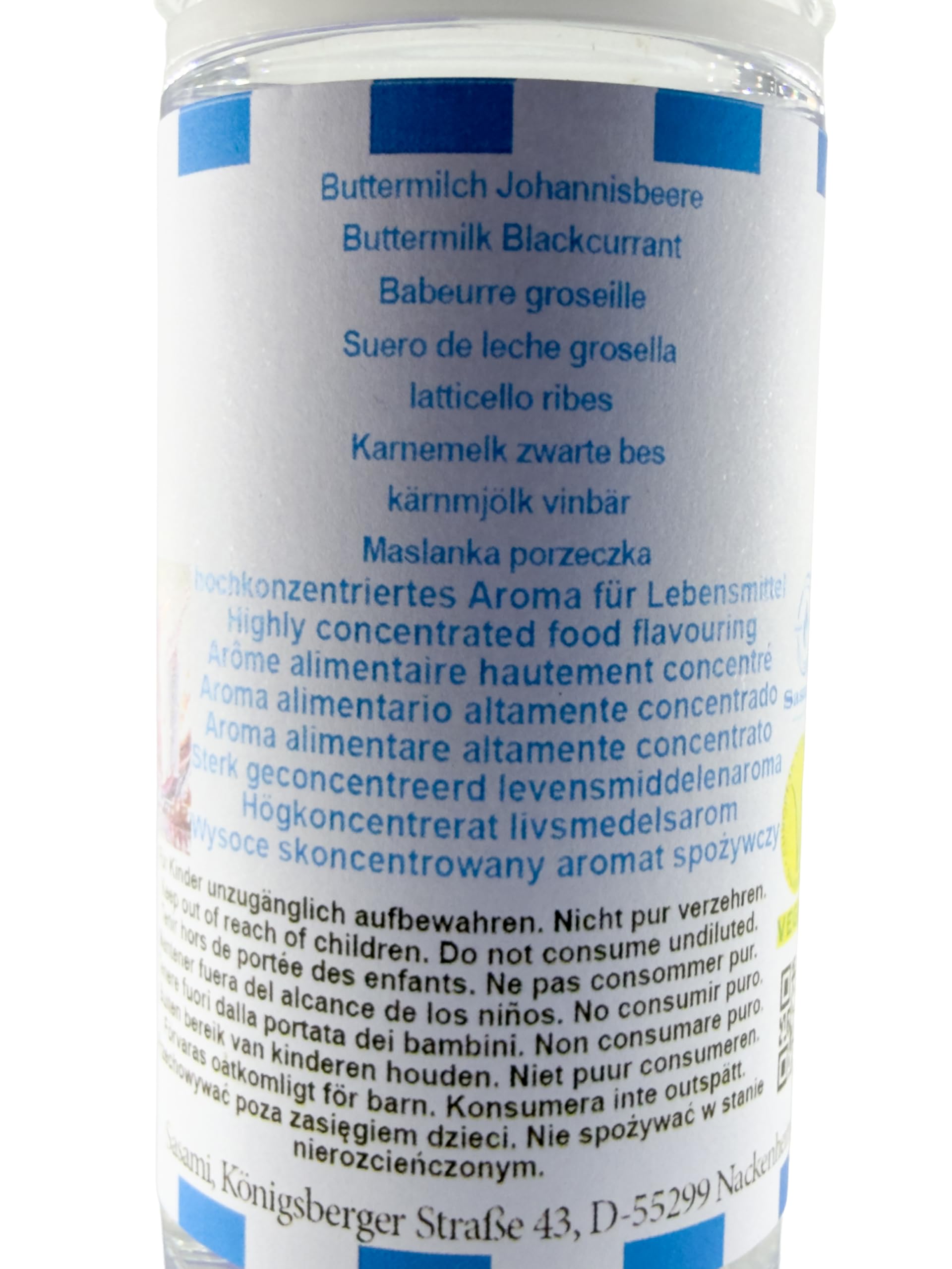 Suero de leche grosella aroma concentrado - Vegano - Sasami - 100ml