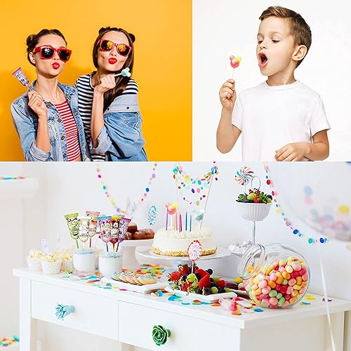 Miniatura 5 de Paletas mágicas de Mickey y Minnie Mouse, perfectas para fiestas de cumpleaños temáticas de Disney. Incluye 6 sabores y 6 piezas de deliciosos