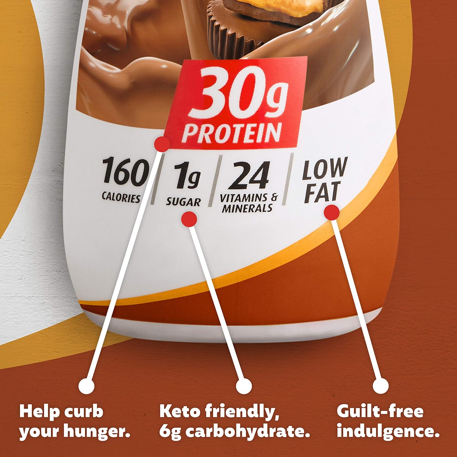 Premier Protein Shake, Chocolate Peanut Butter, 30g Protein, 1g Sugar, 24 Vitamins & Minerals, Nutrients to Support Immune Health, 11.5 Fl Oz, 12 Count : Health & Household