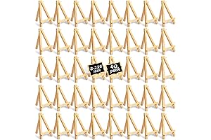 6 Inch Natural Wooden Mini Easel Stands for Painting Crafts Display