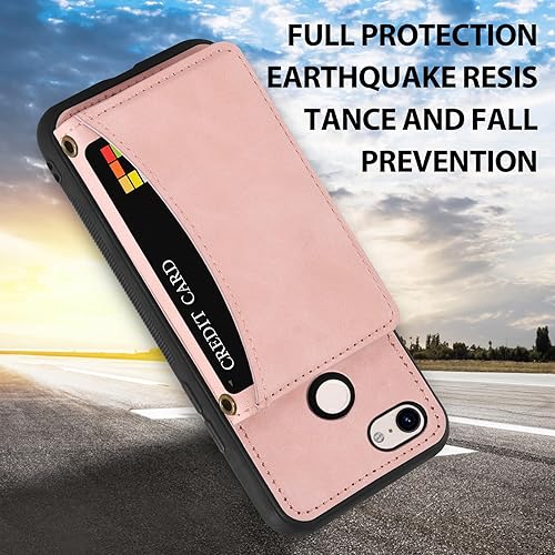 Miniatura 7 de Asuwish Funda de teléfono para Google Pixel 3 XL con protector de pantalla de vidrio templado y soporte de tarjeta de crédito de piel sintética,